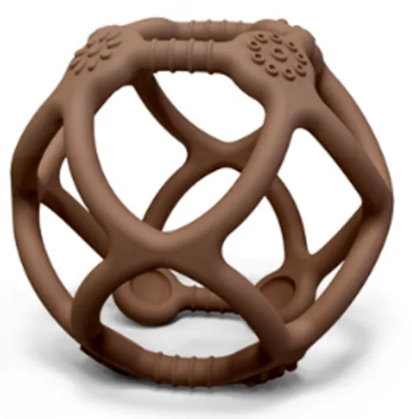 Pallo purupallo silikonista, jossa on taktiilisia pintoja