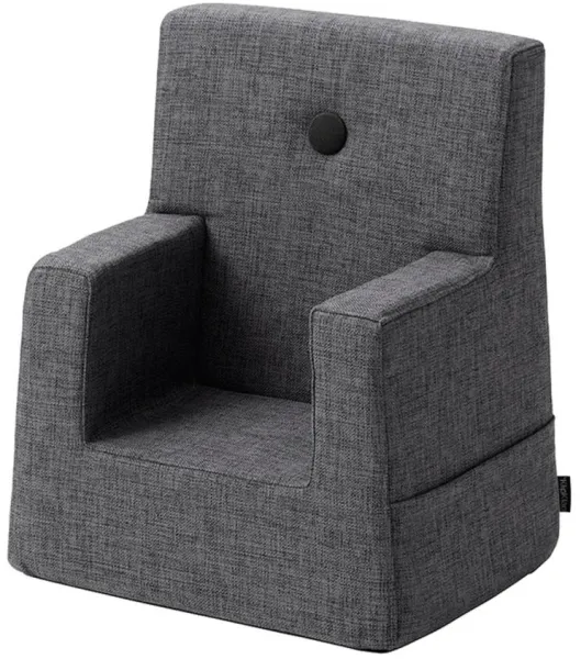 Lasten tuoli - tummanharmaa/mustanharmaa nappi