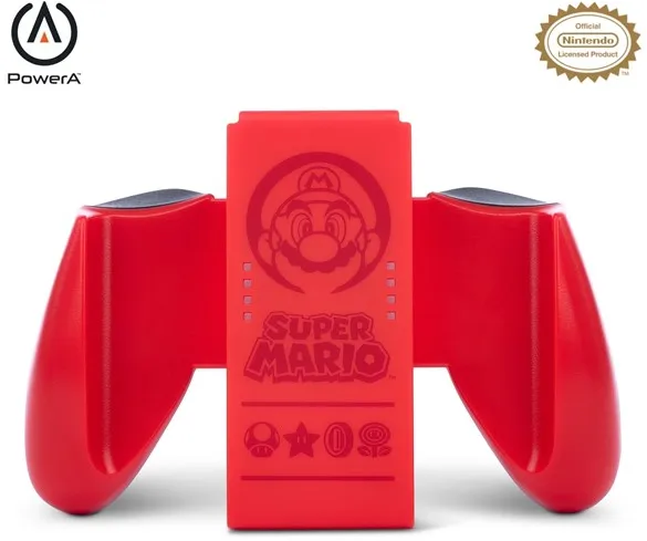 PowerA Joy-Con Comfort Grip Nintendo Switchille - Super Mario punainen - Ohjain - Nintendo Switch