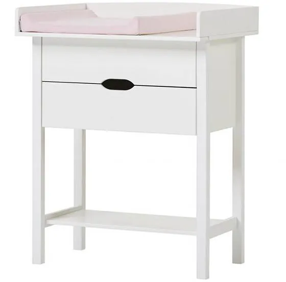 Hoppekids ISABELLA hoitopöytä laatikostolla ja vaahtomuovipatjalla vaaleanpunainen