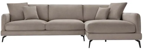 Furnhouse Maggie oikeanpuoleinen kangas vaaleanruskea 293x165x98cm