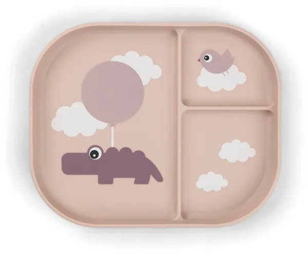 Foodie jaettu lautanen Happy clouds Pudder